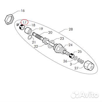 1348025 Гайка М3