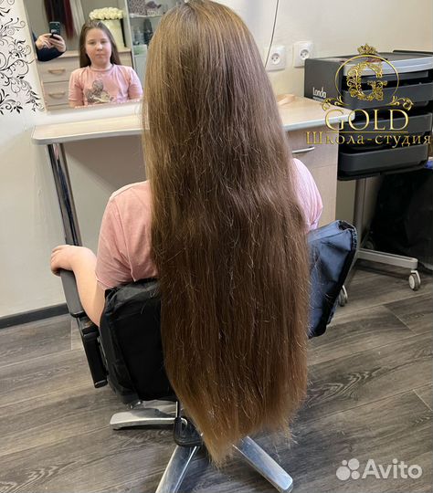 Детские волосы 147 гр 52см, ребенку 10 лет