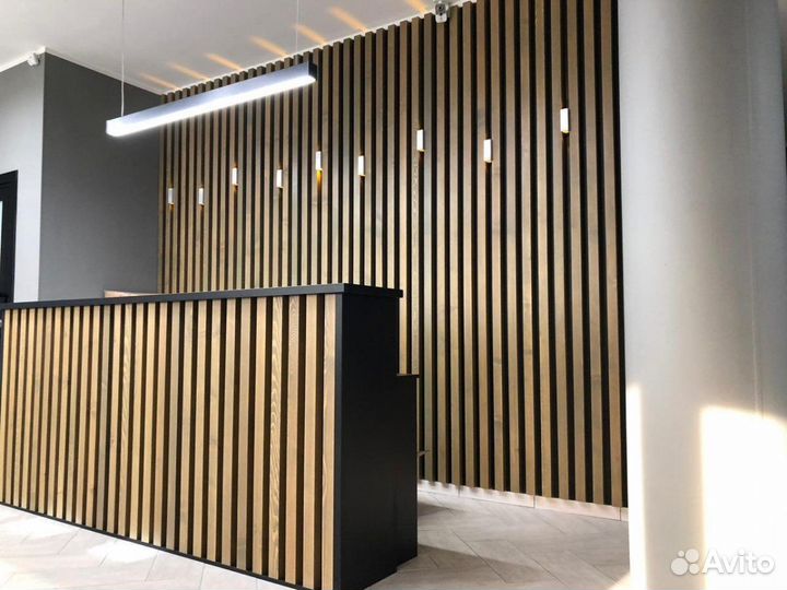 Декоративные рейки с монтажом