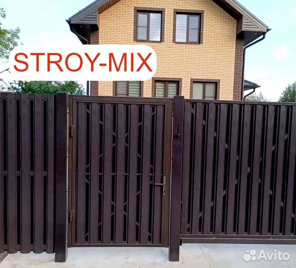 Штакетник металлический