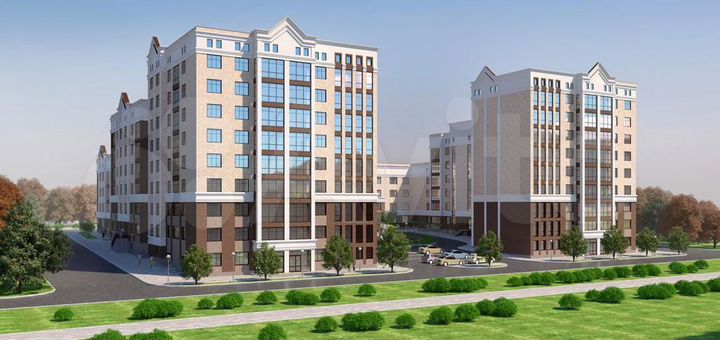 3-к. квартира, 92,7 м², 2/8 эт.