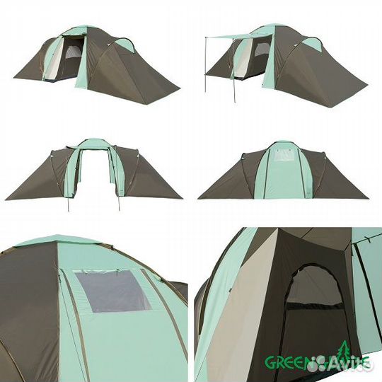 Палатка туристическая Green Glade Konda 6 местная