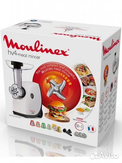 Мясорубка электрическая Moulinex HV4 ME478138, 200