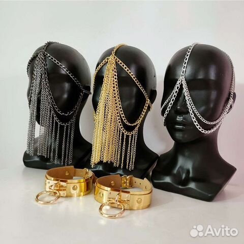 Маска цепь на лицо цепь на нос украшение цепочка в