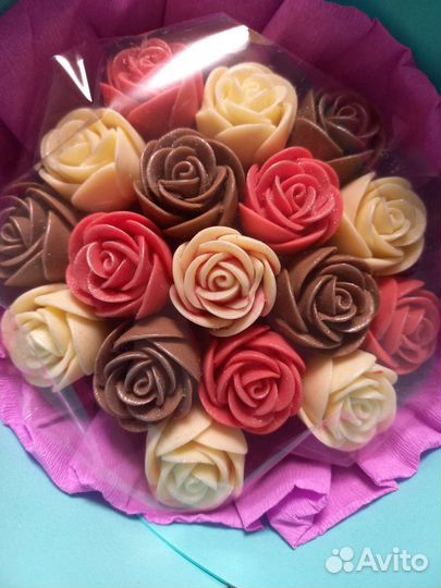 Съедобные букеты из шоколада