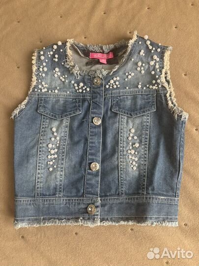 Джинсовый жилет