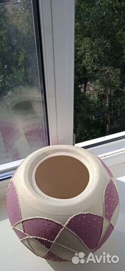 Ваза-шар большая керамическая