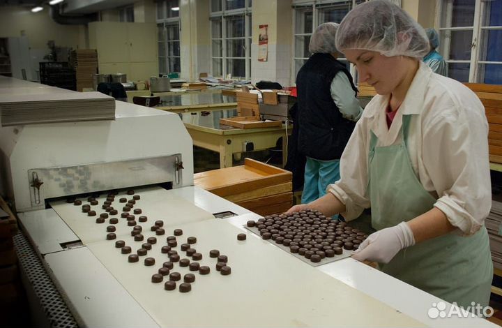 Упаковш (ца) упаковка шоколадных изделий x32
