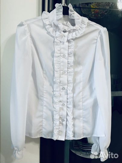 Школьная блузка для девочки 140