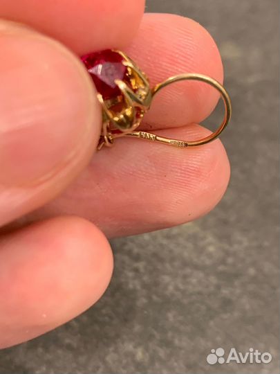 Серьги золотые 583 пробы СССР