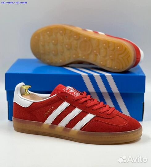 Кроссовки Adidas Gazelle Red (Арт.80448)