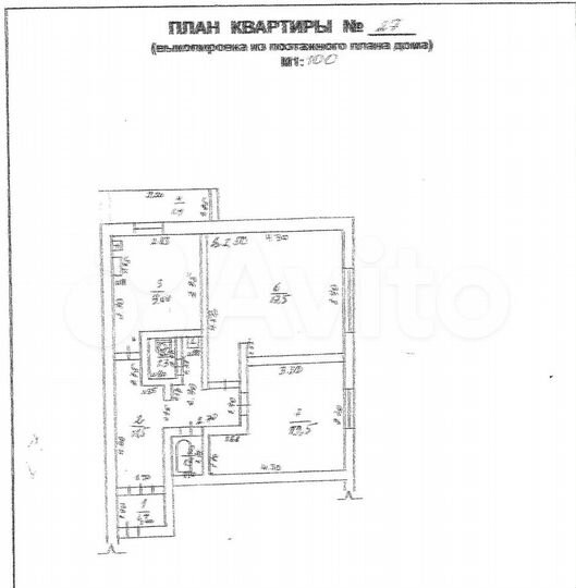 2-к. квартира, 57 м², 3/5 эт.