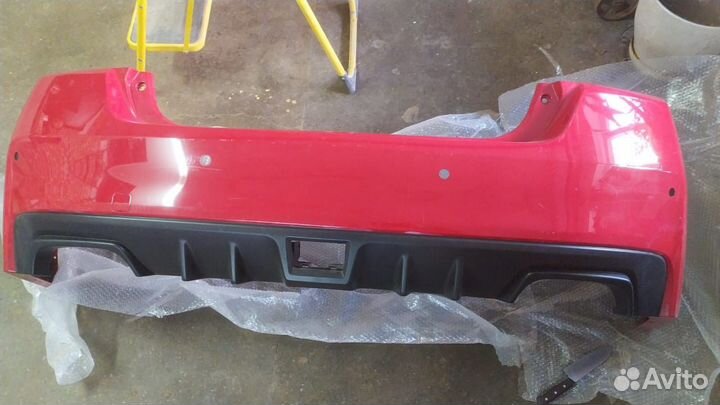 Задний бампер на subaru impreza wrx sti