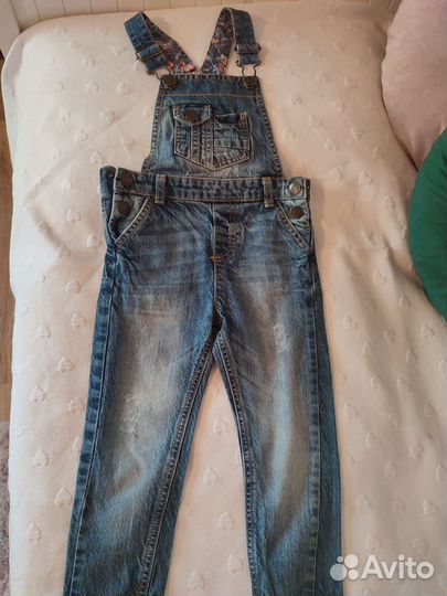 Джинсовый комбинезон для девочки 98