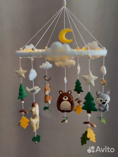 Светящиеся мобиль из фетра