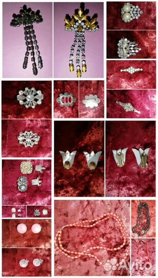 Брошки, клипсы, бусы