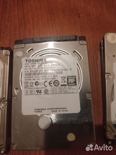 2.5 hdd по 320 Гб WD, Toshiba, Samsung