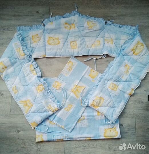 Бортики и балдахин для детской кроватки