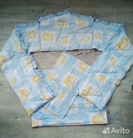 Бортики и балдахин для детской кроватки