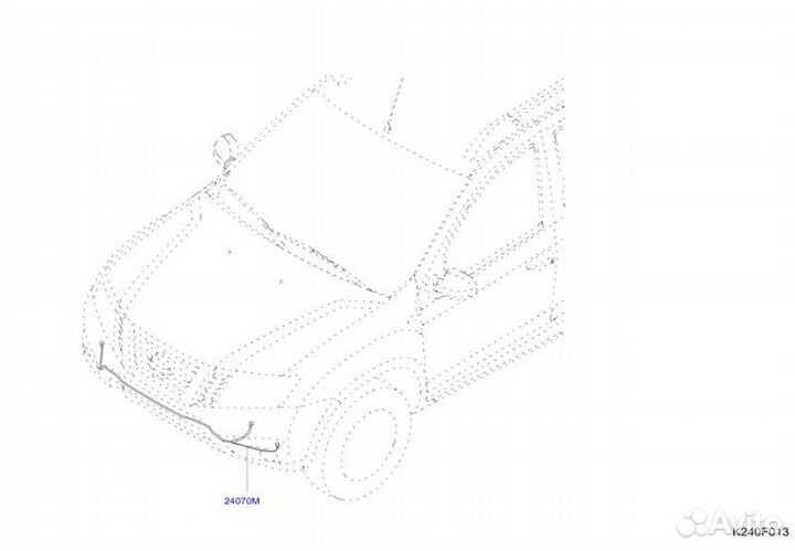 Проводка (коса) Nissan Terrano D10 H4MD 438P160913