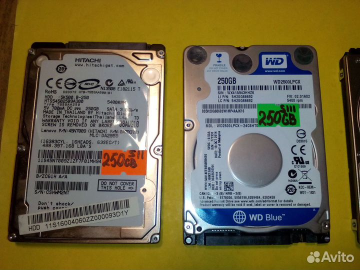 WD Scorpio Blue 2.5''/sataiii/5400rpm/8Мб/ 250GB