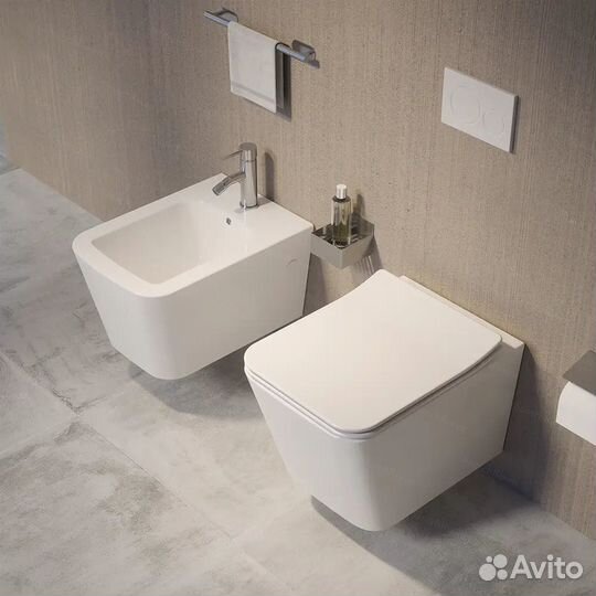 Инсталляция Grohe оружейная сталь и унитаз