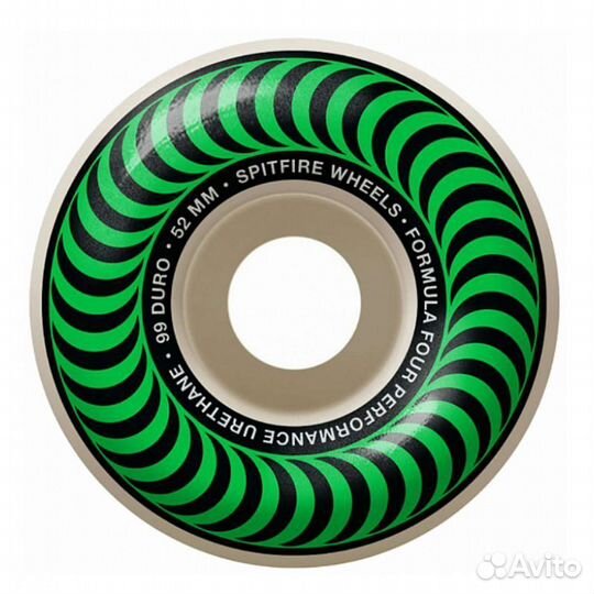 Колеса для скейта Spitfire F4 Classic Grn 52 101A