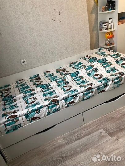 Кровать подростковая белая