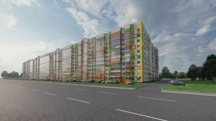 2-к. квартира, 51,2 м², 10/10 эт.