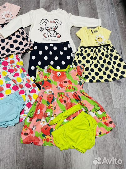 Пакет вещей на девочку 68 74 размер
