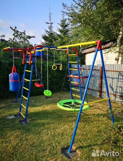 Детский спортивный комплекс с 2 качелями