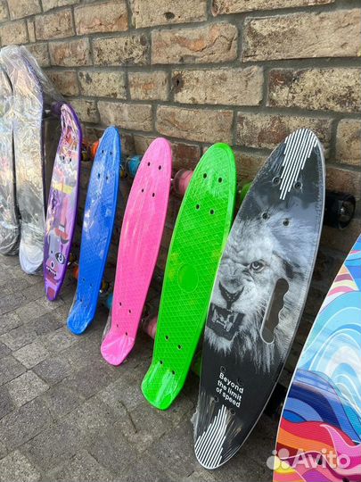 Скейтборд пластиковый/пенниборд/круизер для детей