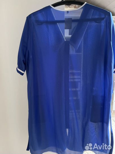 Халат нейлоновый на молнии для сферы обслуживания