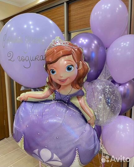 Гелиевые воздушные шары для девочек