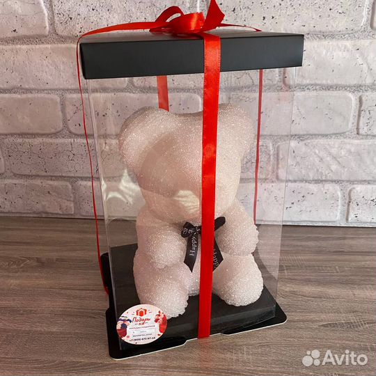 Мишка из страз 25см