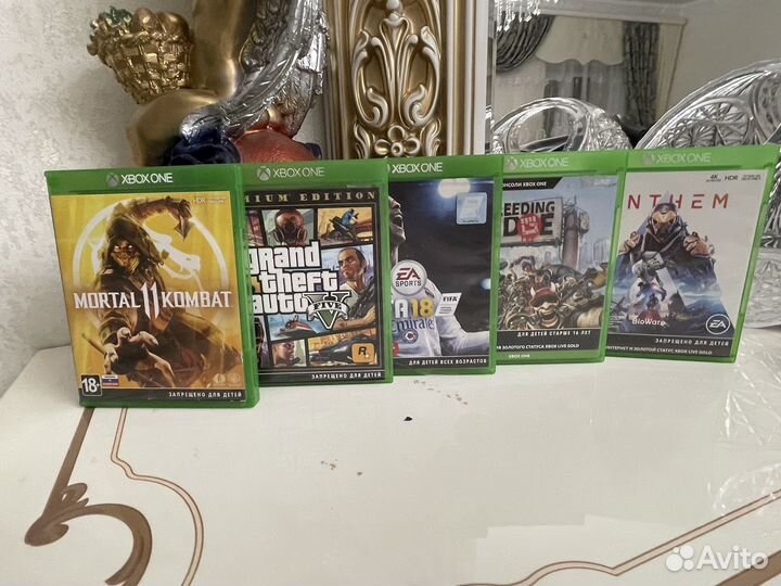 Продам диски и геймпады на xbox one