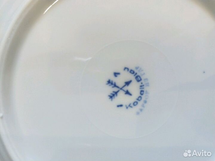 Тарелки фарфор kobalt blau