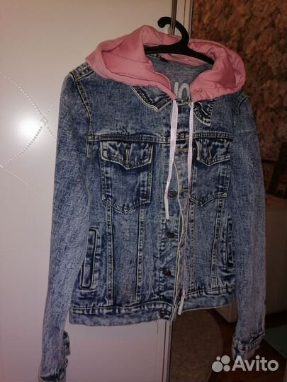 Джинсовка с капюшоном детская