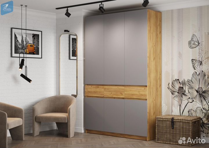 Шкаф Бостон 3-дверный