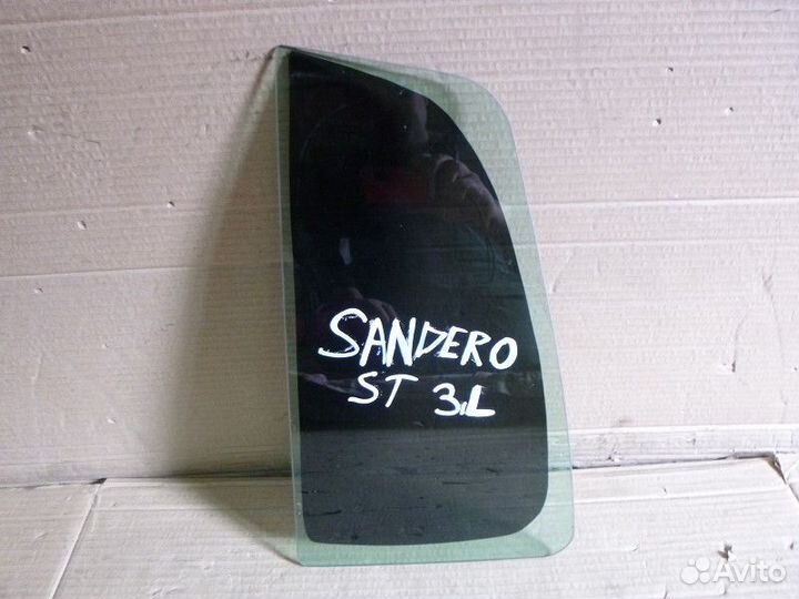 Стекло задней правой двери (форточка) renault sand