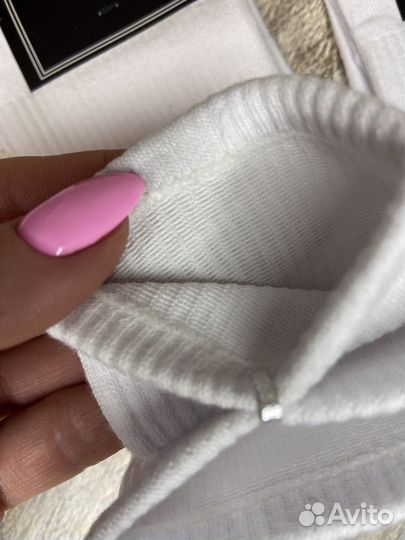 Носки хлопок белые высокая резинка