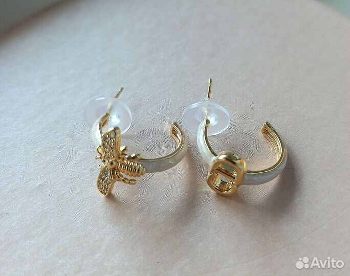 Серьги пчелки конго Dior