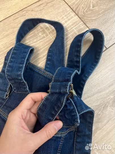 Джинсовый комбинезон для беременных