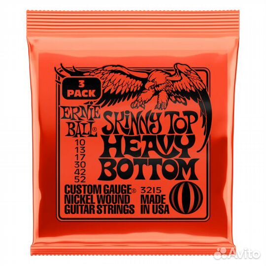 Струны Ernie Ball 10-52 набор из трёх комплектов