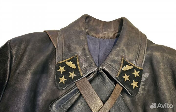 Кожаный Плащ Генерал РККА абтв Танковых Войск ВОВ