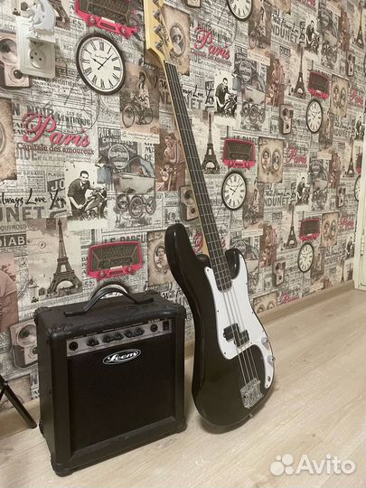 Бас гитара rocket PB-1 BK