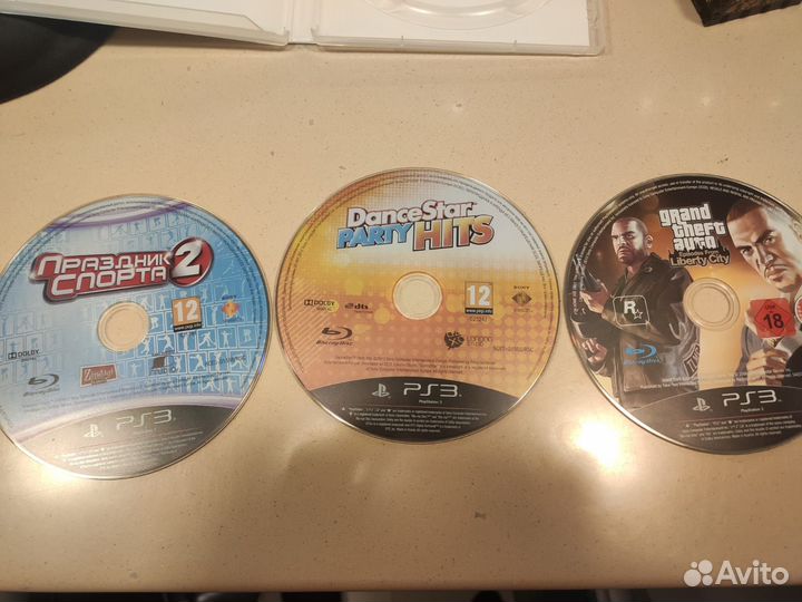 Диски для PS3: GTA Liberty City, Dance Party и др