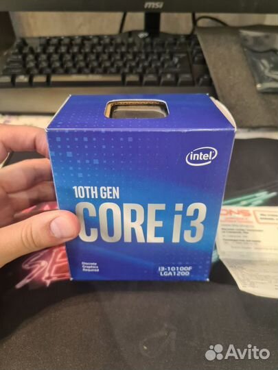 Процессор Intel core i3 10100f box