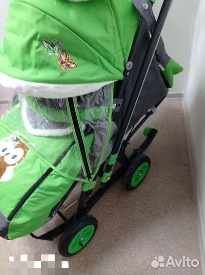 Санки коляска Сити 2-1 над колеса новые