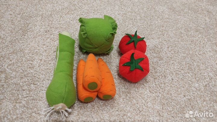 Мягкие игрушки, овощи, Икеа